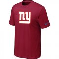 York Giants Sideline Legend Authentic Logo T-Shirt Red