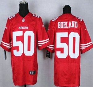 San Francisco 49ers Jersey #50 Chris Borland red Elite Jerseys