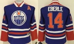 Youth Edmonton Oilers #14 Jordan Eberle Stitched Light Blue NHL Jersey