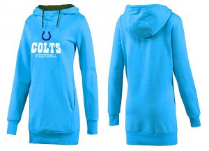 Women Indianapolis Colts Logo Pullover Hoodie-100