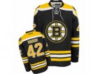 Mens Reebok Boston Bruins #42 David Backes Authentic Black Home NHL Jersey