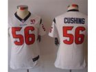 Nike Women Houston Texans #56 Brian Cushing white NFL Jerseys W 10th Patch