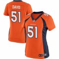 Women's Nike Denver Broncos #51 Todd Davis Limited Orange Team Color NFL Jersey