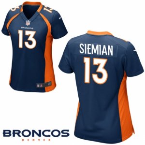 Women Nike Denver Broncos #13 Trevor Siemian Game Navy Blue Alternate NFL Jersey