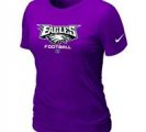 Women Philadelphia Eagles Purple T-Shirt