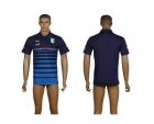 Italy Navy Soccer Polo Shirt
