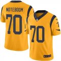 Nike Rams #70 Joseph Noteboom Gold Color Rush Limited Jersey