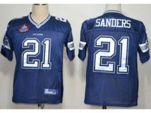 NFL Dallas Cowboys #21 Deion Sanders Blue Jerseys(Hall of Fame Class)