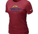 Women San Diego Charger Red T-Shirt