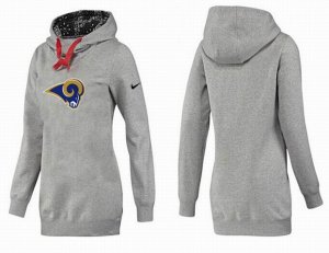 Women St. Louis Rams Logo Pullover Hoodie-050