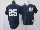 New York Yankees #25 teixeira 2011 Cool Base BP Jersey blue