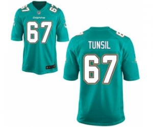 Men\'s Nike Miami Dolphins #67 Laremy Tunsil Game Green Team Color NFL Jersey