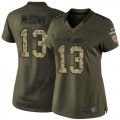 Women Nike Cleveland Browns #13 Josh McCown Green Salute to Service Jerseys