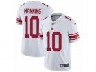 Mens Nike New York Giants #10 Eli Manning Vapor Untouchable Limited White NFL Jersey