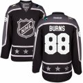 Mens Reebok San Jose Sharks #88 Brent Burns Authentic Black Pacific Division 2017 All-Star NHL Jersey
