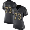 Women's Nike Green Bay Packers #73 JC Tretter Limited Black 2016 Salute to Service NFL Jersey
