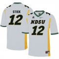 North Dakota State Bison 12 Easton Stick White College Football Jersey