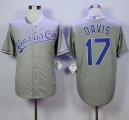 Kansas City Royals #17 Wade Davis Grey New Cool Base Stitched MLB Jersey