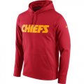 Kansas City Chiefs Nike Circuit Wordmark Essential Performance Pullover Hoodie Red