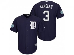 Mens Detroit Tigers #3 Ian Klnsler 2017 Spring Training Cool Base Stitched MLB Jersey