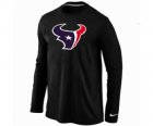 Nike Houston Texans Logo Long Sleeve T-Shirt black