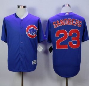 Chicago Cubs #23 Ryne Sandberg Blue New Cool Base Stitched MLB Jersey