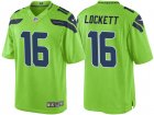 Seattle Seahawks #16 Tyler Lockett Green Color Rush Limited Jersey