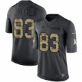 Mens Nike Buffalo Bills #83 Andre Reed Limited Black 2016 Salute to Service NFL Jersey