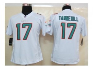 Nike NFL Women Miami Dolphins #17 Ryan Tannehill white Jerseys[Limited]