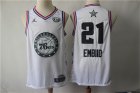 76ers #21 Joel Embiid White 2019 NBA All-Star Game Jordan Brand Swingman Jersey