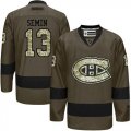 Montreal Canadiens #13 Alexander Semin Green Salute to Service Stitched NHL Jersey