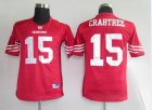 nfl san francisco 49ers #15 crabtree red[kids]