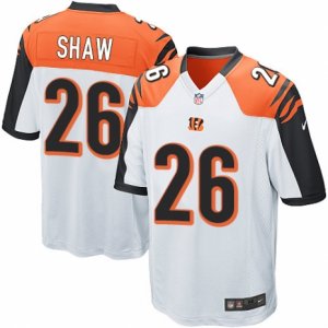 Mens Nike Cincinnati Bengals #26 Josh Shaw Game White NFL Jersey