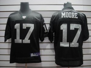 nfl oakland raiders #17 moore black 2011 new player
