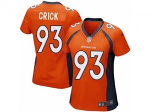 Women Nike Denver Broncos #93 Jared Crick Game Orange Team Color NFL Jersey