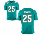 Men's Nike Miami Dolphins #25 Xavien Howard Elite Green Team Color NFL Jersey