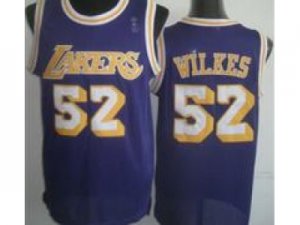 NBA Los Angeles Lakers #52 Jamaal Wilkes Purple(Revolution 30)