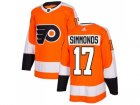 Adidas Philadelphia Flyers #17 Wayne Simmonds Orange Home Authentic Stitched NHL Jersey