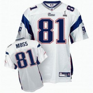 New England Patriots #81 Randy Moss 2012 Super Bowl XLVI white[Moss]