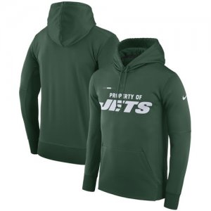 New York Jets Nike Property Of Performance Pullover Hoodie Green
