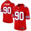 Mens Nike Buffalo Bills #90 Shaq Lawson Limited Red Rush NFL Jersey