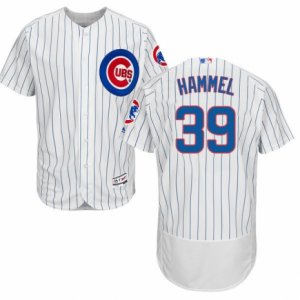 Men\'s Majestic Chicago Cubs #39 Jason Hammel White Flexbase Authentic Collection MLB Jersey