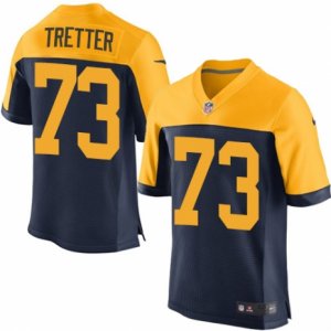 Mens Nike Green Bay Packers #73 JC Tretter Elite Navy Blue Alternate NFL Jersey