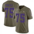 Nike Vikings #75 Brian O'Neill Olive Salute To Service Limited Jersey