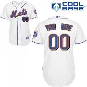 Customized New York Mets Jersey White 2010 Home Cool Base Baseball