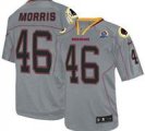 Nike Redskins #46 Alfred Morris Lights Out Grey With Hall of Fame 50th Patch NFL Elite Jersey