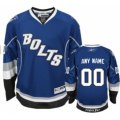 Youth Reebok Tampa Bay Lightning Customized Premier Blue Third NHL Jersey