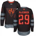 Team North America #29 Nathan MacKinnon Black 2016 World Cup Stitched NHL Jersey