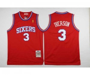 nba jersey philadelphia 76ers #3 iverson red[2016 new]