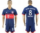 2017-18 Bayern Munich 8 MARTINEZ Away Soccer Jersey